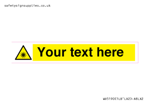 Custom Optical Radiation Sign